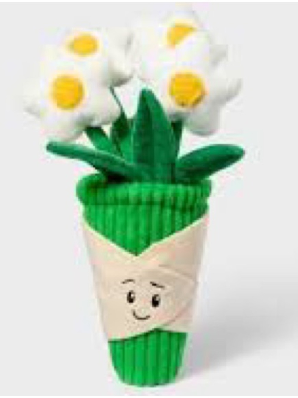 NEW Gigglescape 12” White Daisy Bouquet Flower Plush